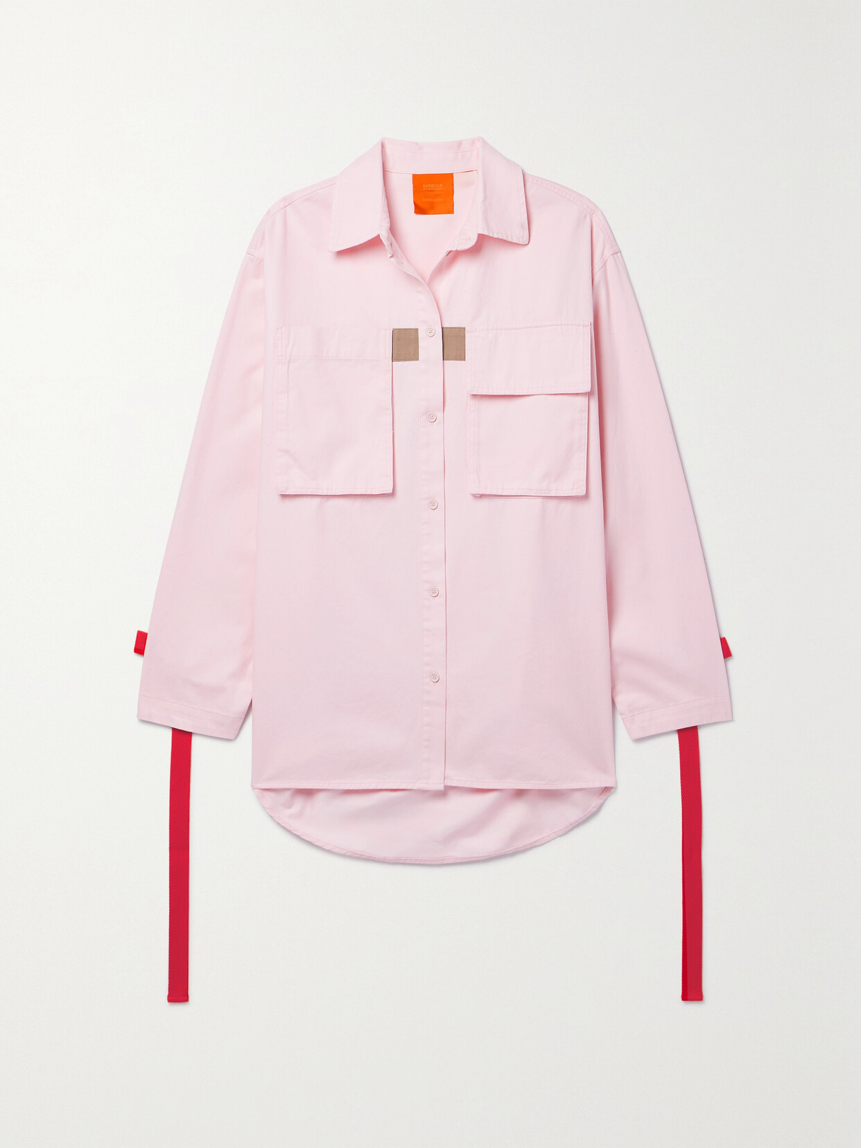 Barbour - + Roksanda Zora Webbing-trimmed Cotton-twill Shirt - Pink