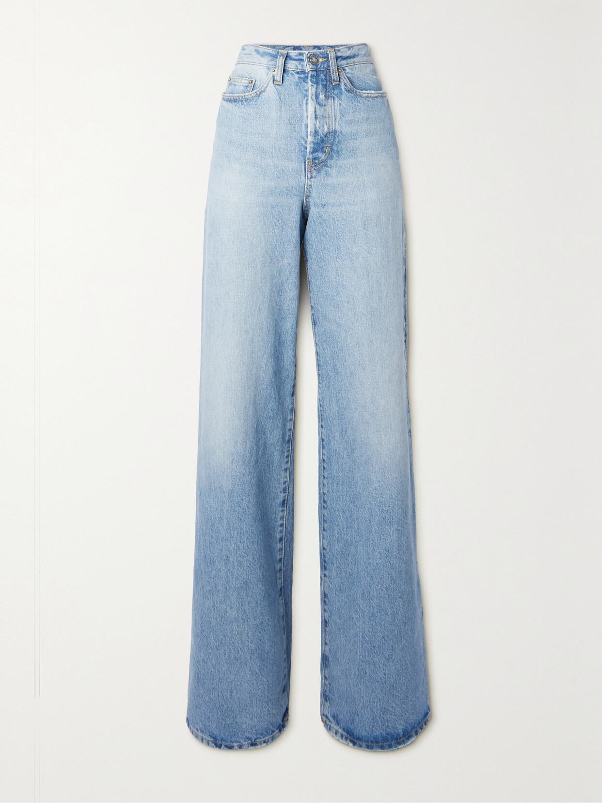 SAINT LAURENT High-rise Wide-leg Jeans - Blue