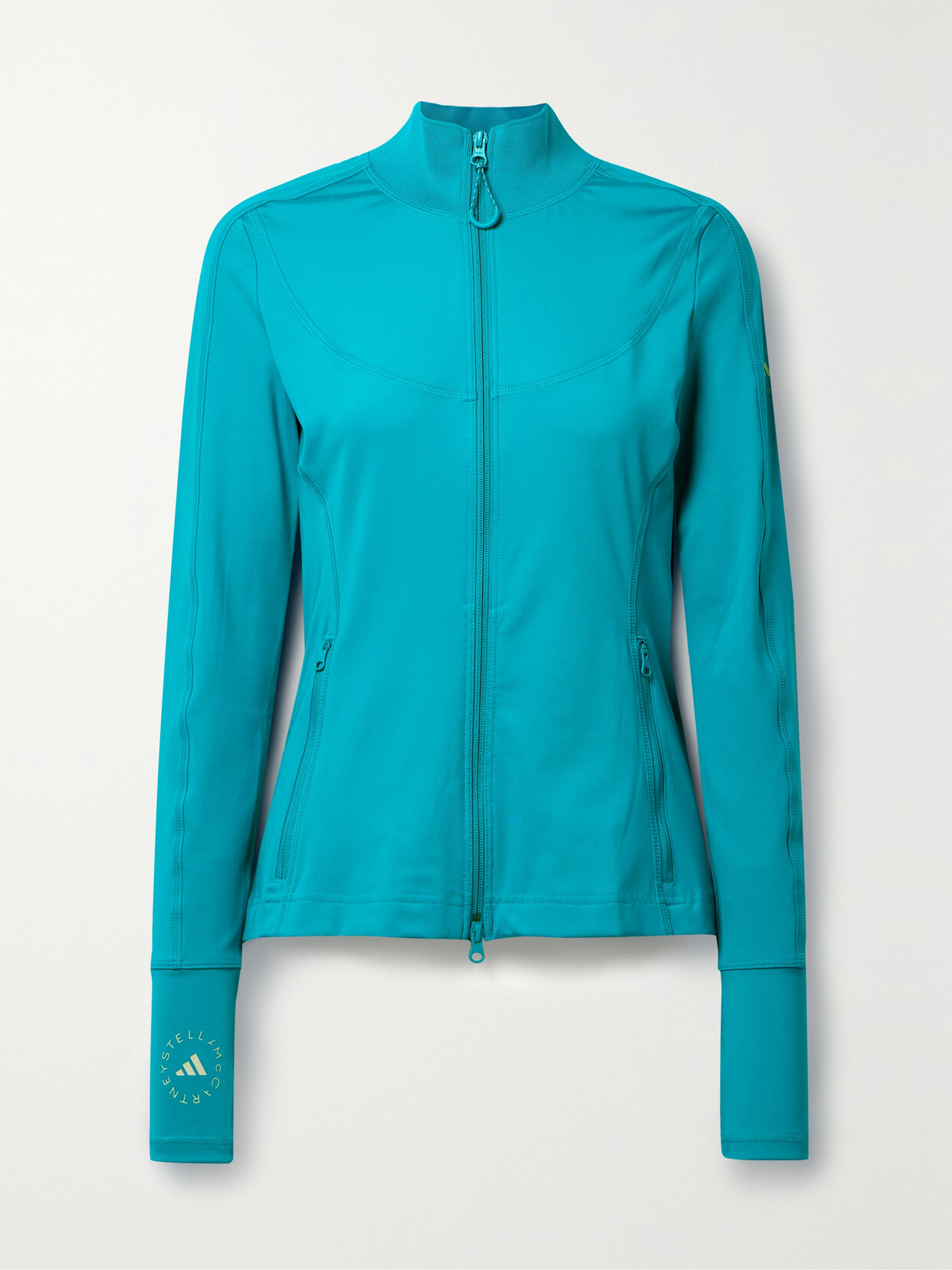 Adidas by Stella McCartney Truepurpose Printed Stretch Recycled Zip-up Top - Blue