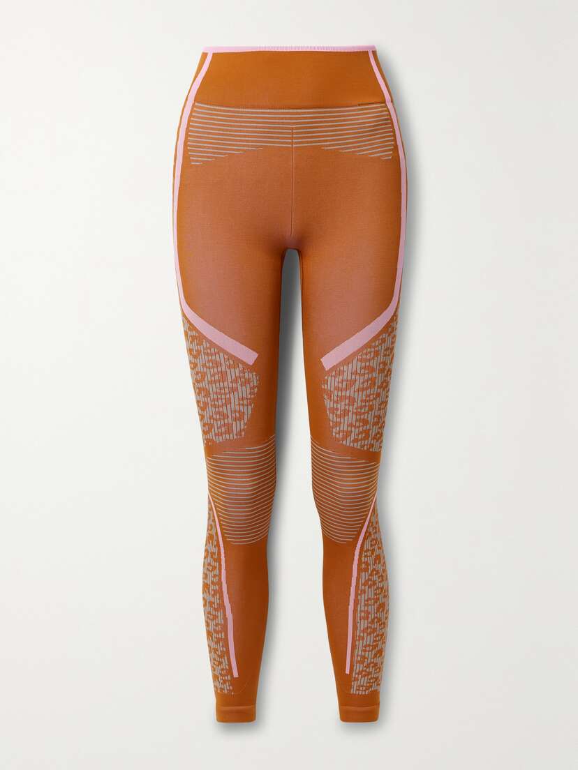 adidas by Stella McCartney Truestrength Stretch Recycled Jacquard-knit Leggings