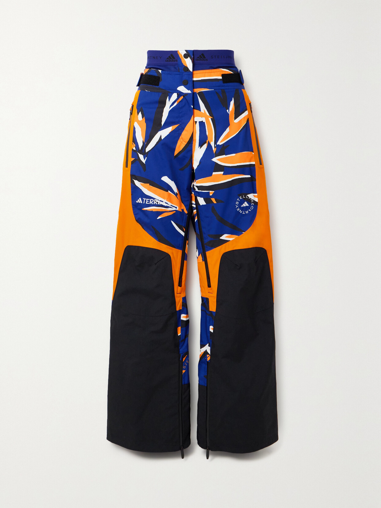 Adidas By Stella Mccartney Ski Pant Multicolor In Mistery Ink/orange