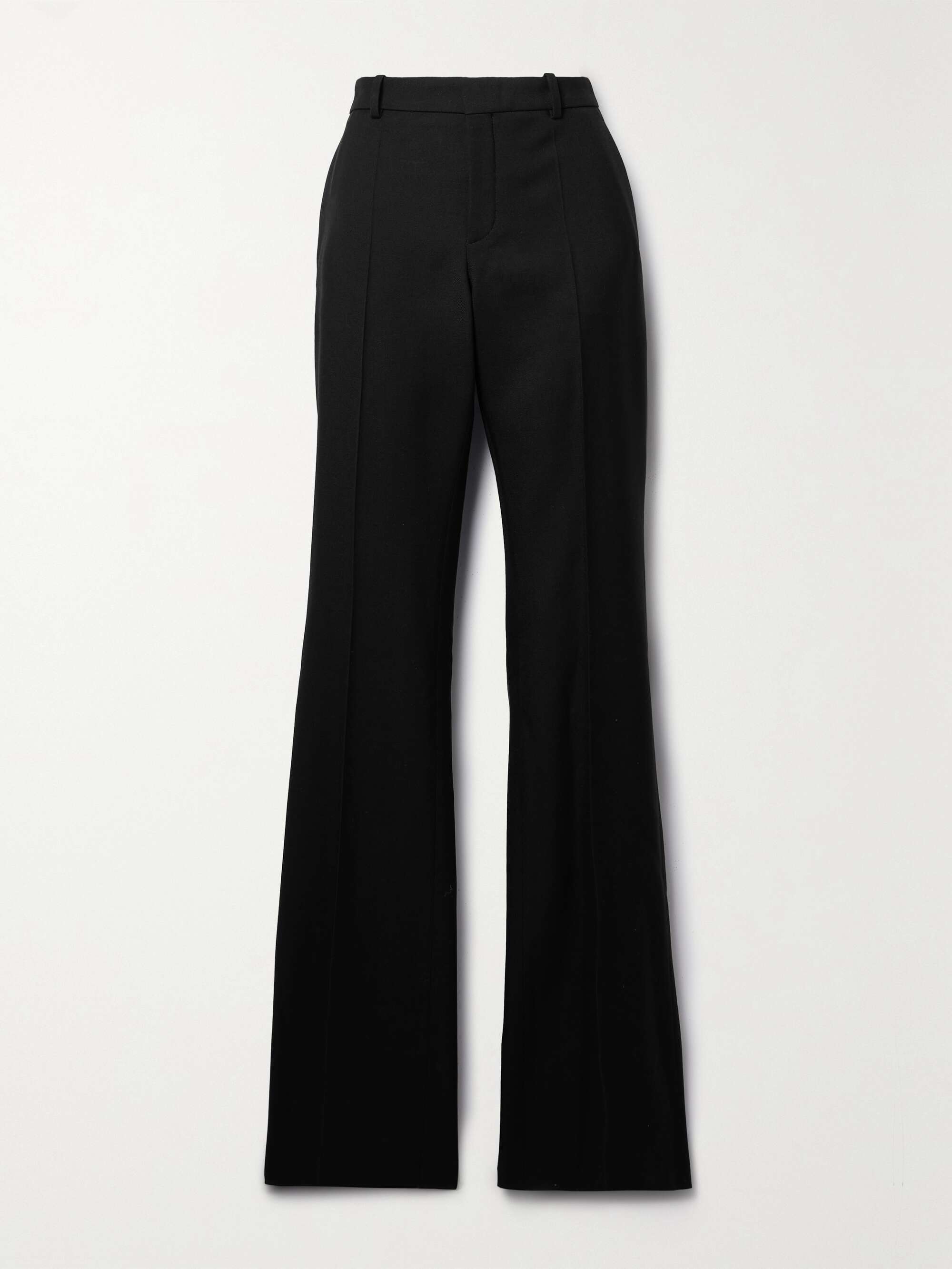 SAINT LAURENT Wool-gabardine flared pants | NET-A-PORTER