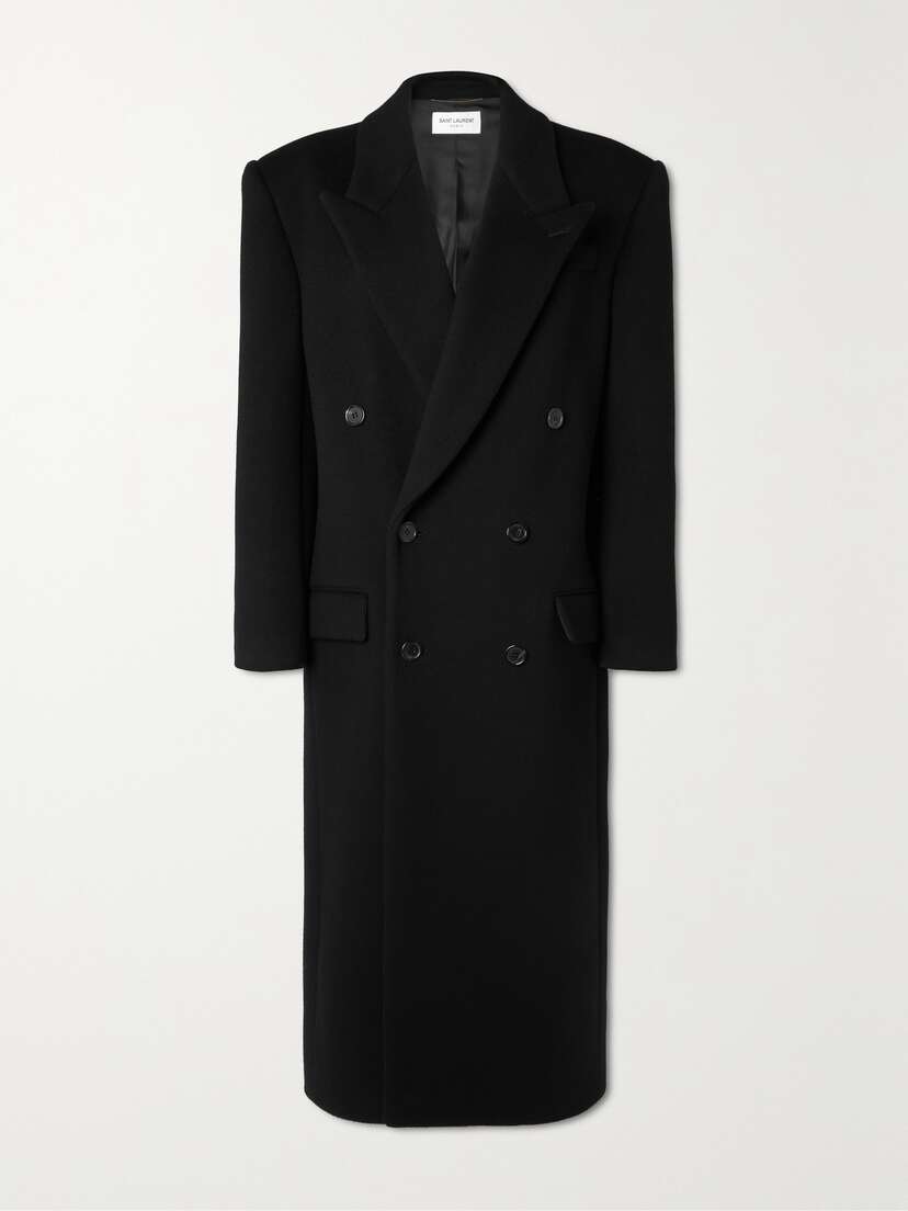 Saint Laurent Double-breasted Wool Coat