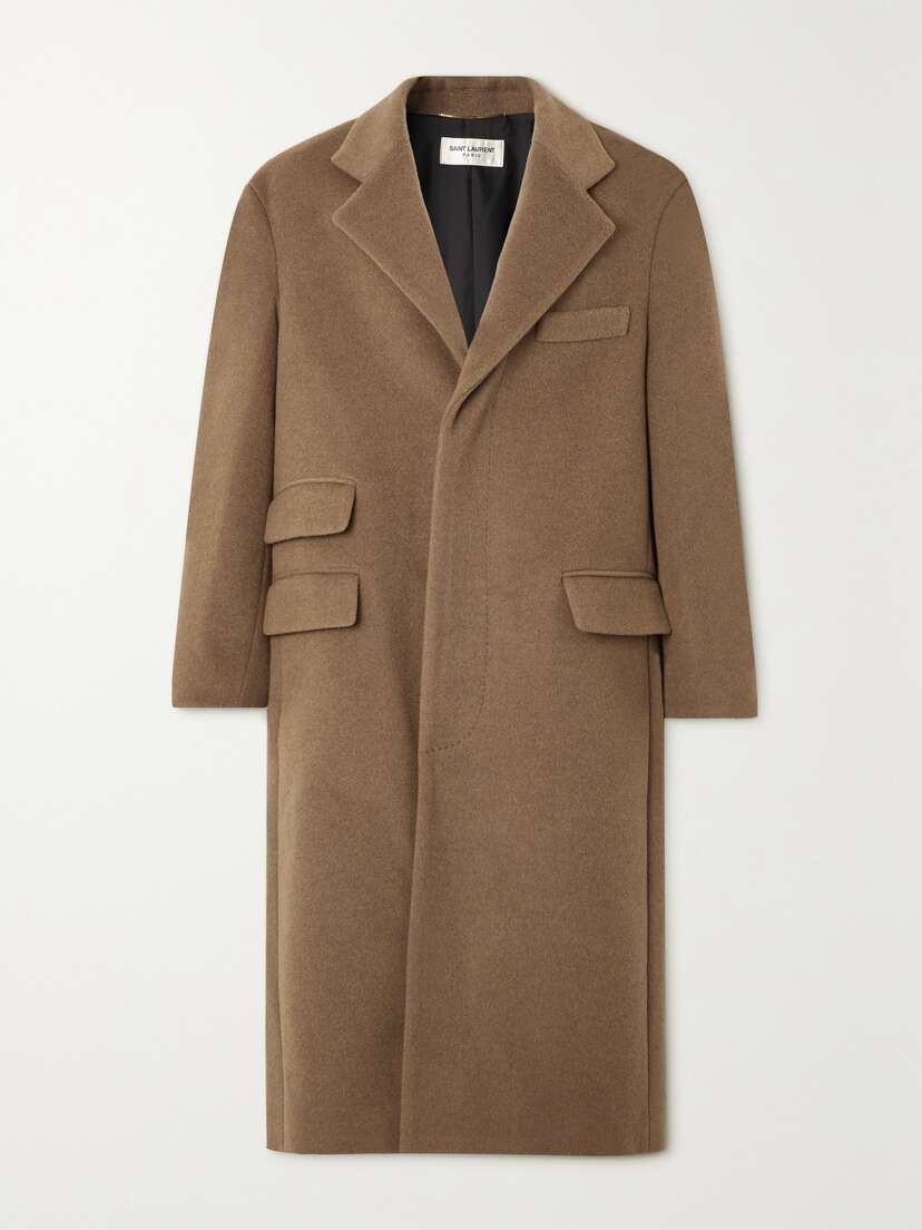 Saint Laurent Brushed Wool-felt Coat