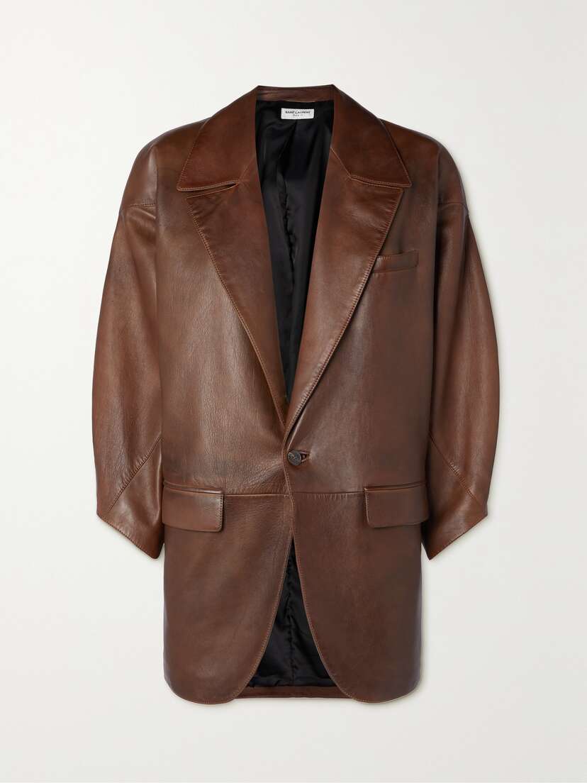 Saint Laurent Leather Blazer