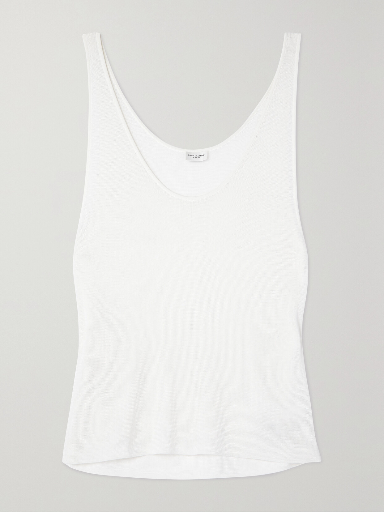SAINT LAURENT Knitted Tank - Neutrals