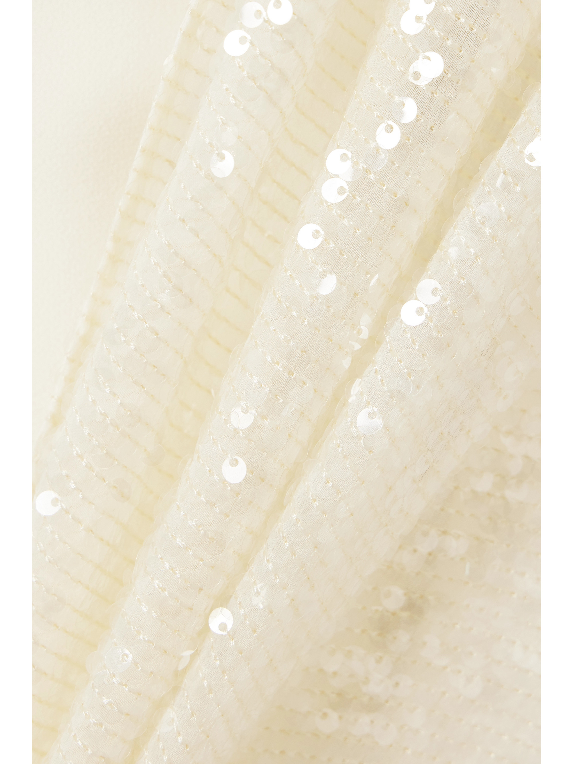 Safiyaa Janie one-shoulder crepe and sequined tulle mini dress thumbnail