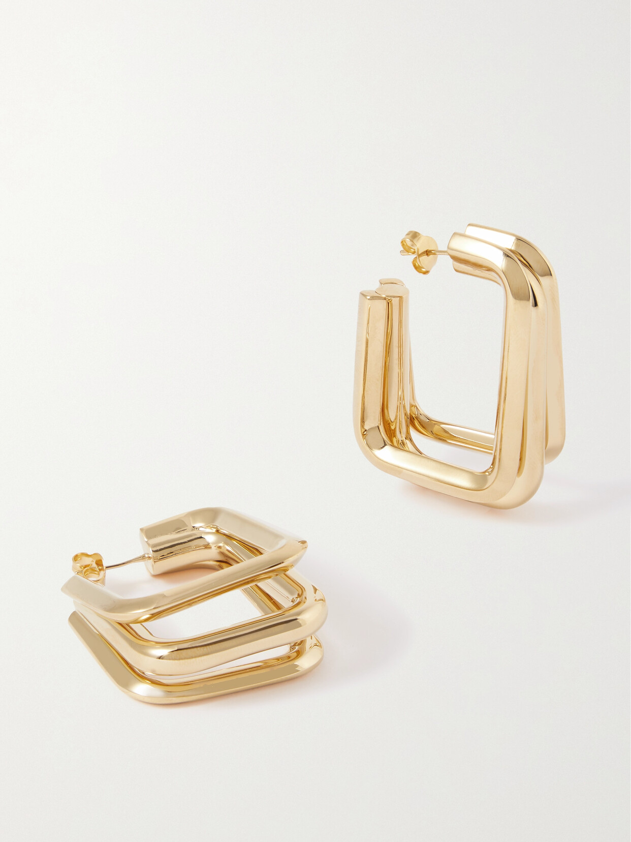 Saint Laurent Gold-tone Hoop Earrings