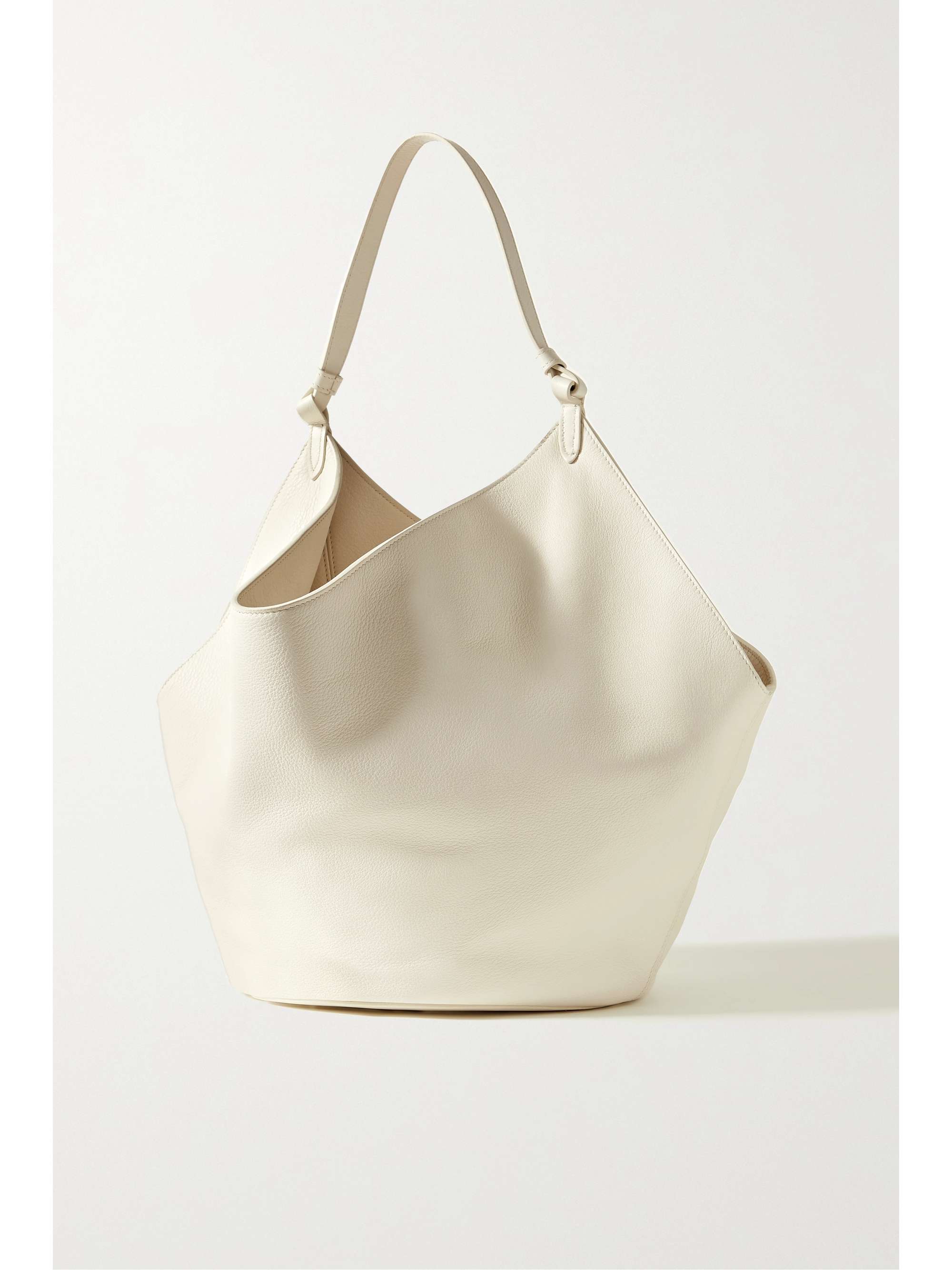 KHAITE Lotus medium textured-leather tote | NET-A-PORTER