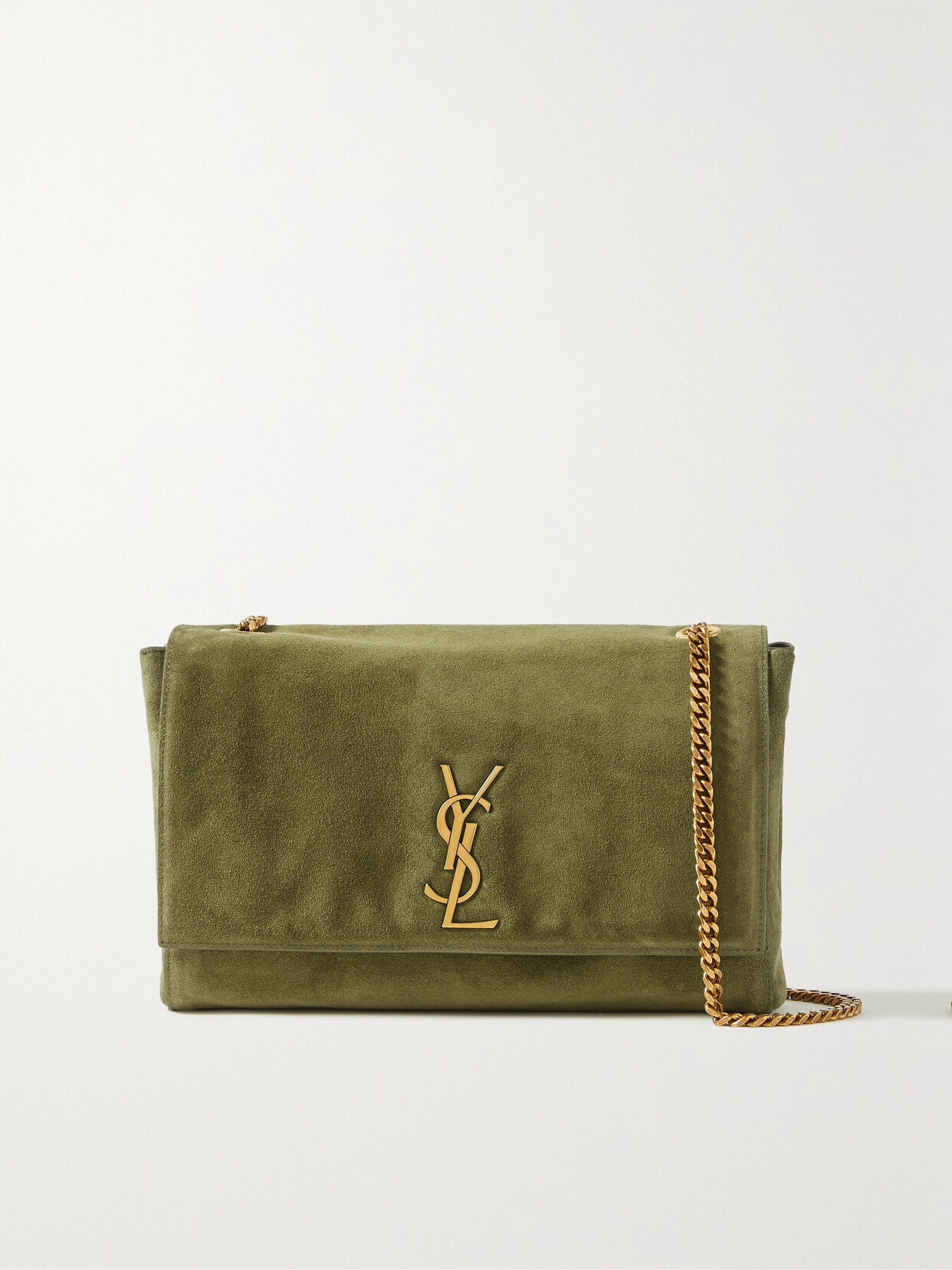 SAINT LAURENT Kate Reversible Leather And Suede Shoulder Bag