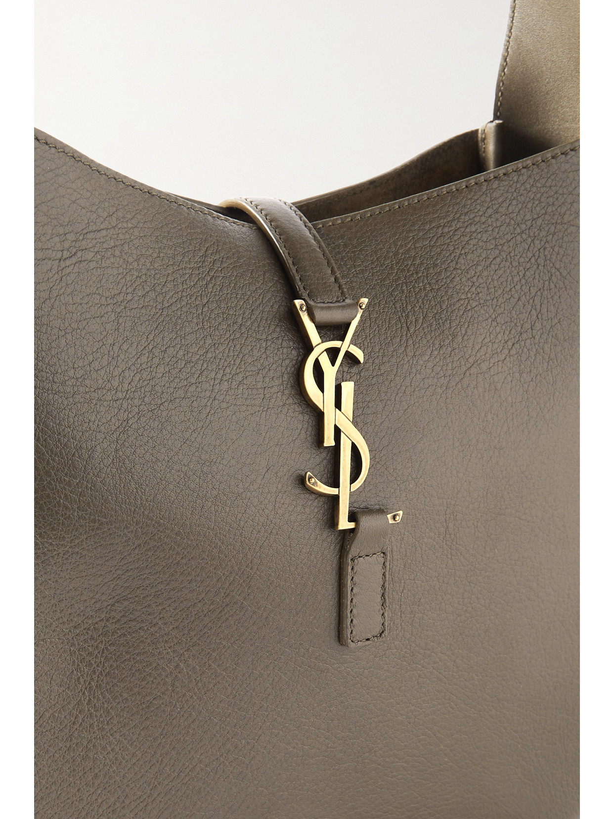 Saint Laurent Olive Le 5 7 Supple Small Shoulder Bag In Green