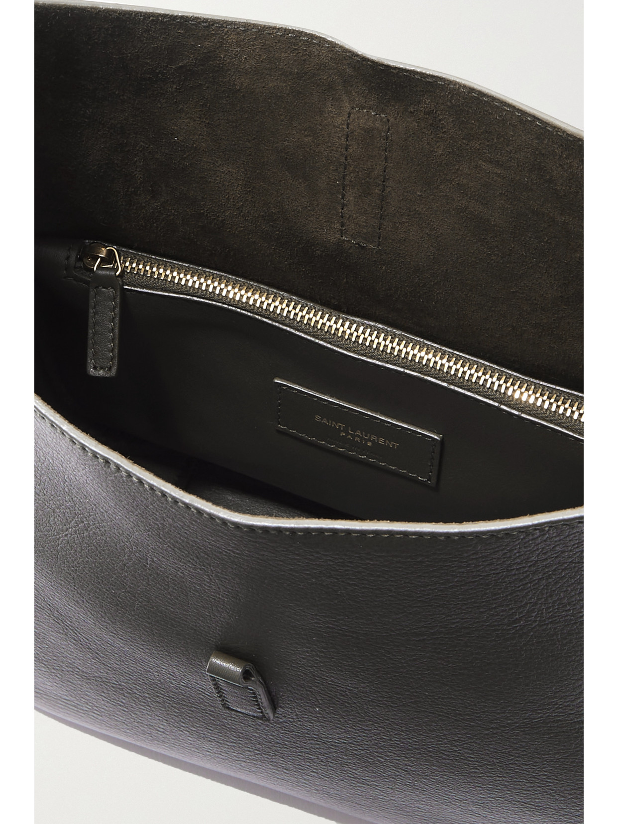 Saint Laurent Olive Le 5 7 Supple Small Shoulder Bag In Green