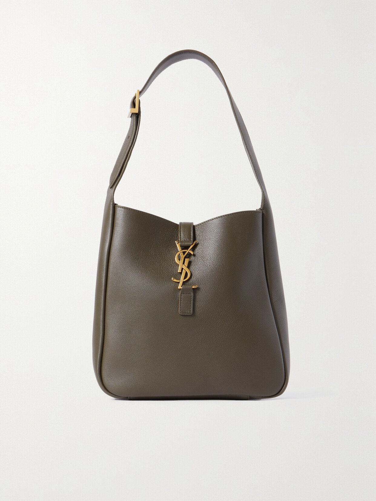 Saint Laurent Olive Le 5 7 Supple Small Shoulder Bag In Green