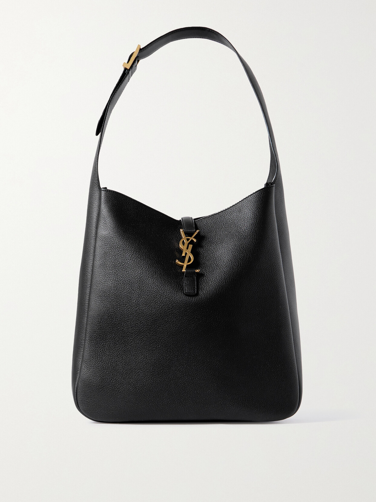 Saint Laurent Le 5 À 7 Supple Large Leather Shoulder Bag In Black