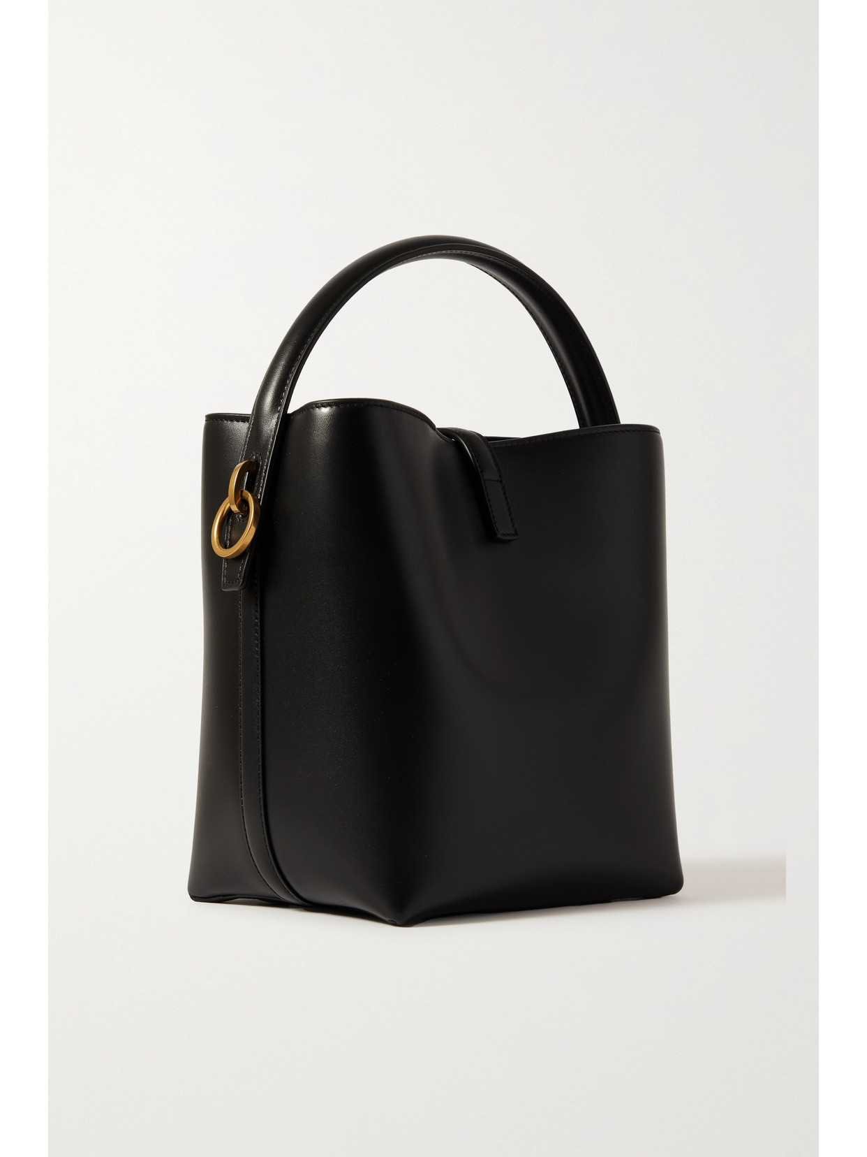 Yves Saint Laurent Grey Flannel Large Metropolis Tribute Bag