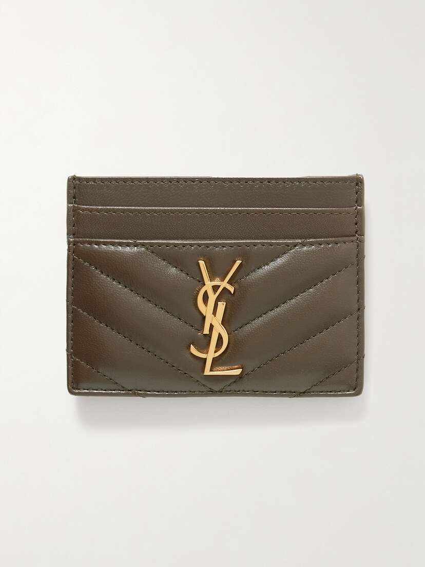 Saint Laurent Cassandre Matelassé Leather Cardholder