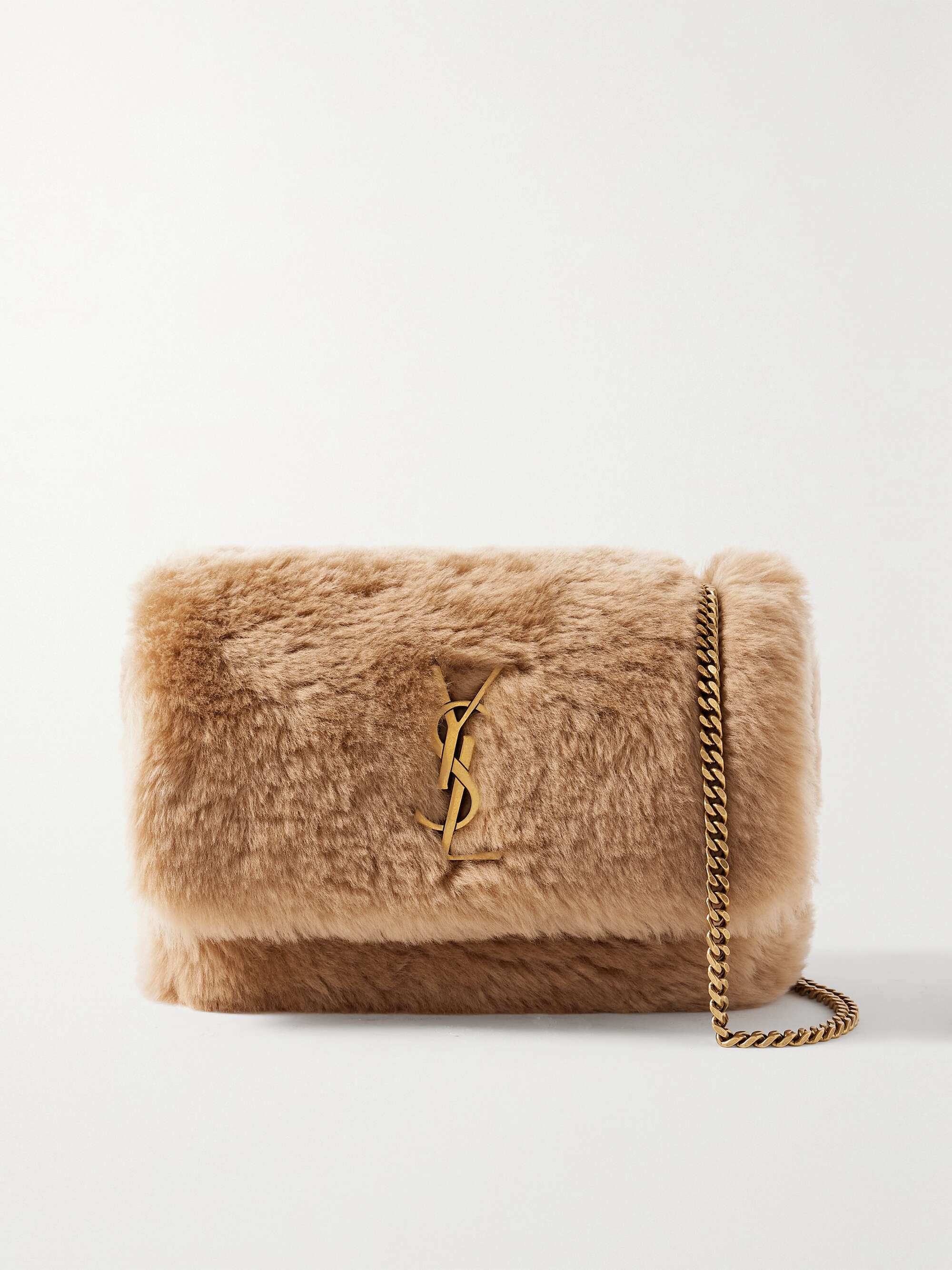 SAINT LAURENT Kate medium shearling shoulder bag | NET-A-PORTER