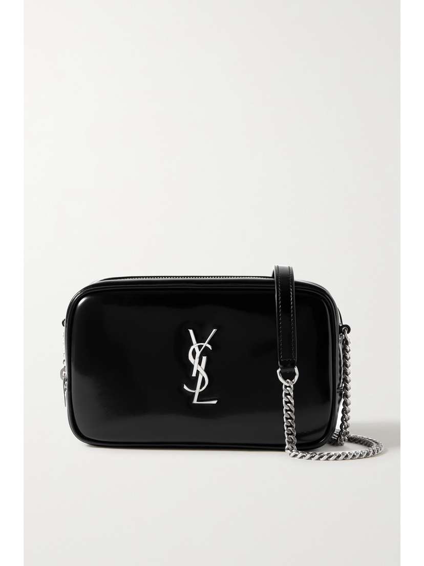 Saint Laurent Lou Mini Patent-leather Shoulder Bag