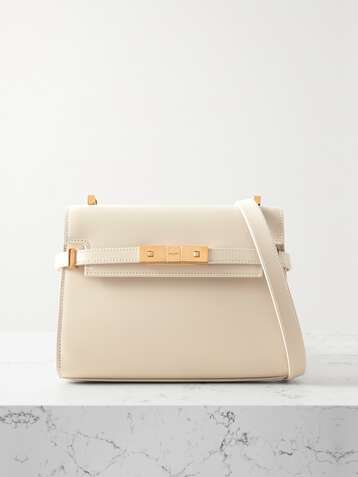 manhattan mini shoulder bag in brushed leather