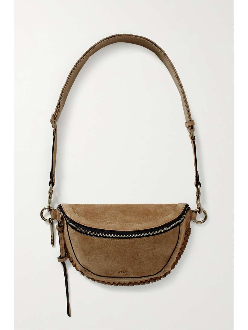 Isabel Marant Skano Whipstitched Suede Belt Bag