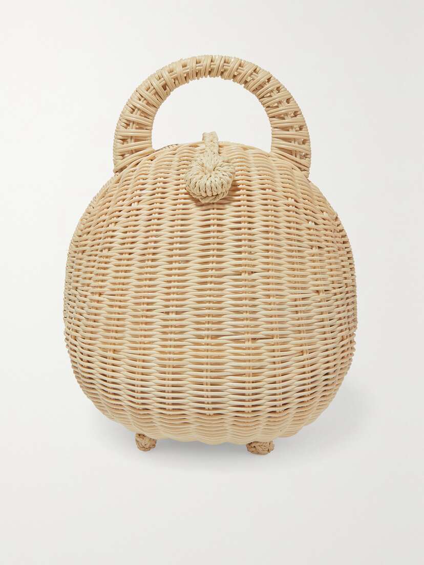 Cult Gaia Millie Rattan Tote