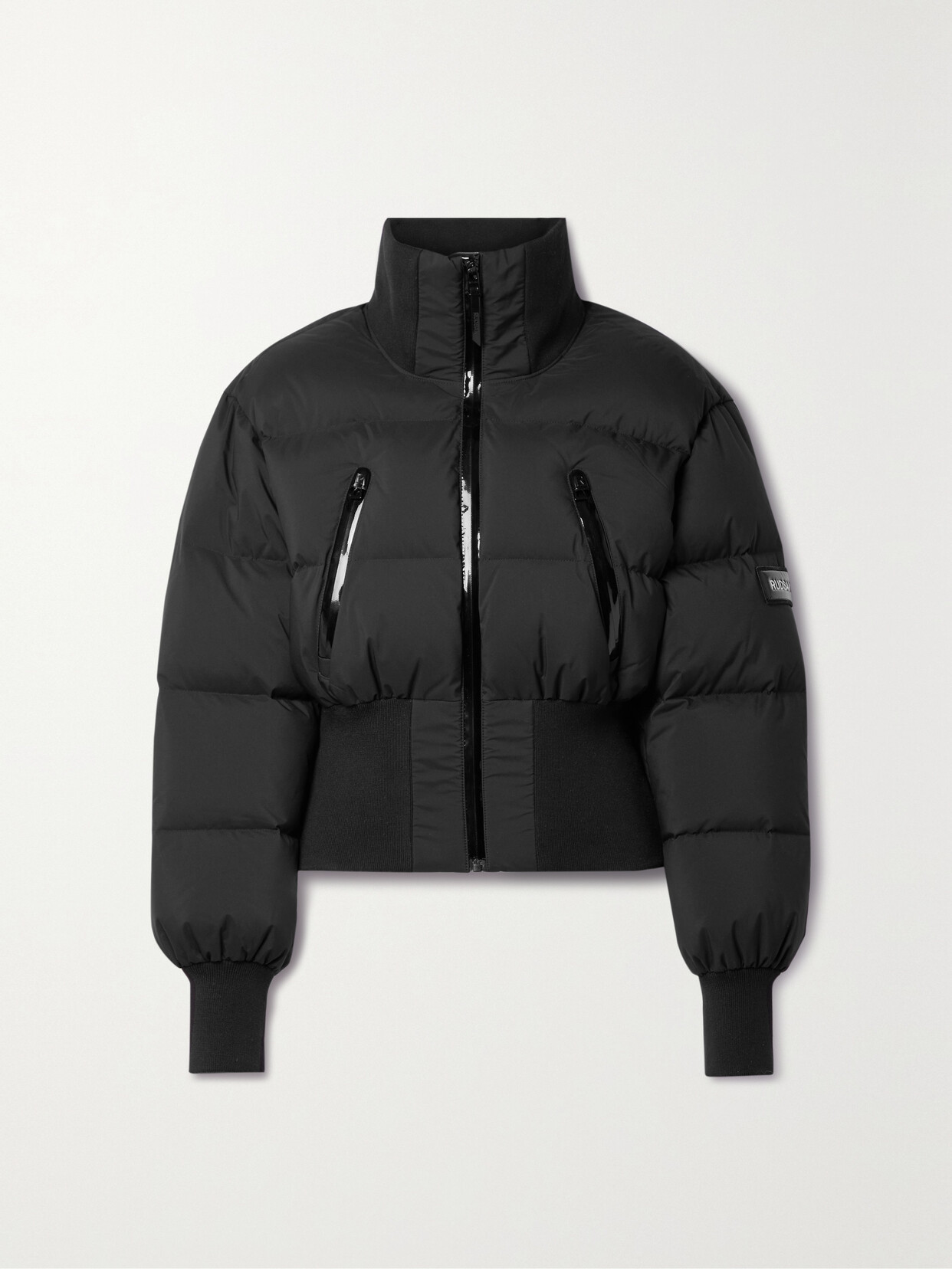 RUDSAK - + Net Sustain Ady Ribbed-knit Trimmed Quilted Soft-stretch Down Ski Jacket - Black