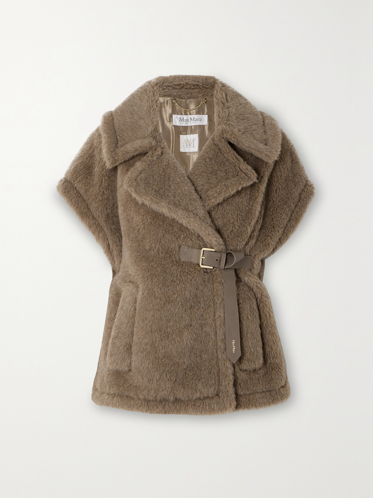 Max Mara - Leather-trimmed Alpaca, Cashmere And Silk-blend Vest - Neutrals