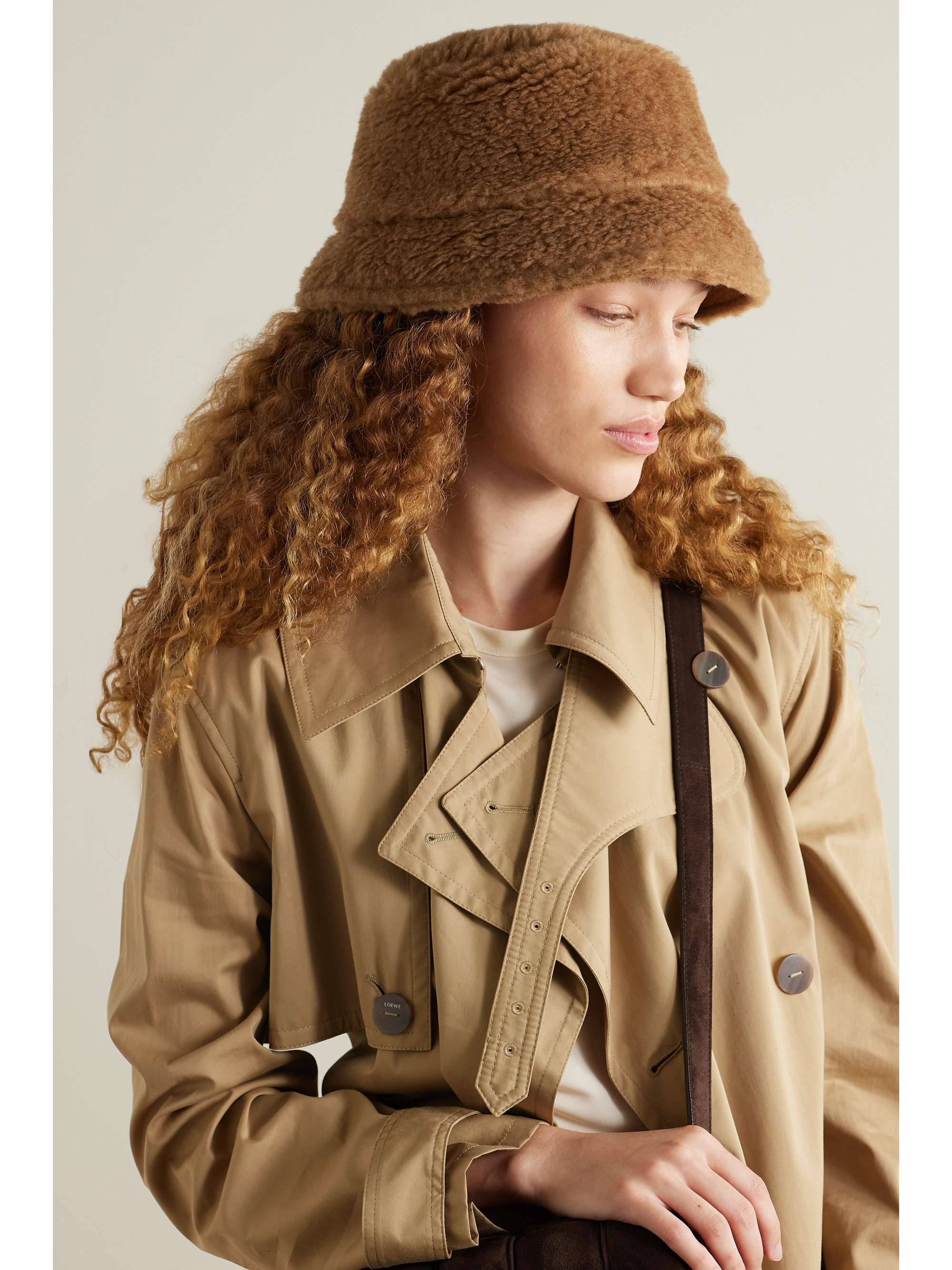 MAX MARA Fiducia reversible camel hair bucket hat | NET-A-PORTER