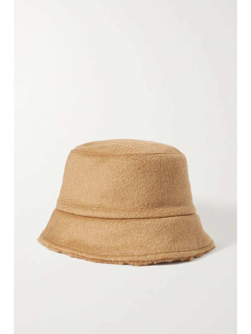 Max Mara Fiducia Reversible Camel Hair Bucket Hat