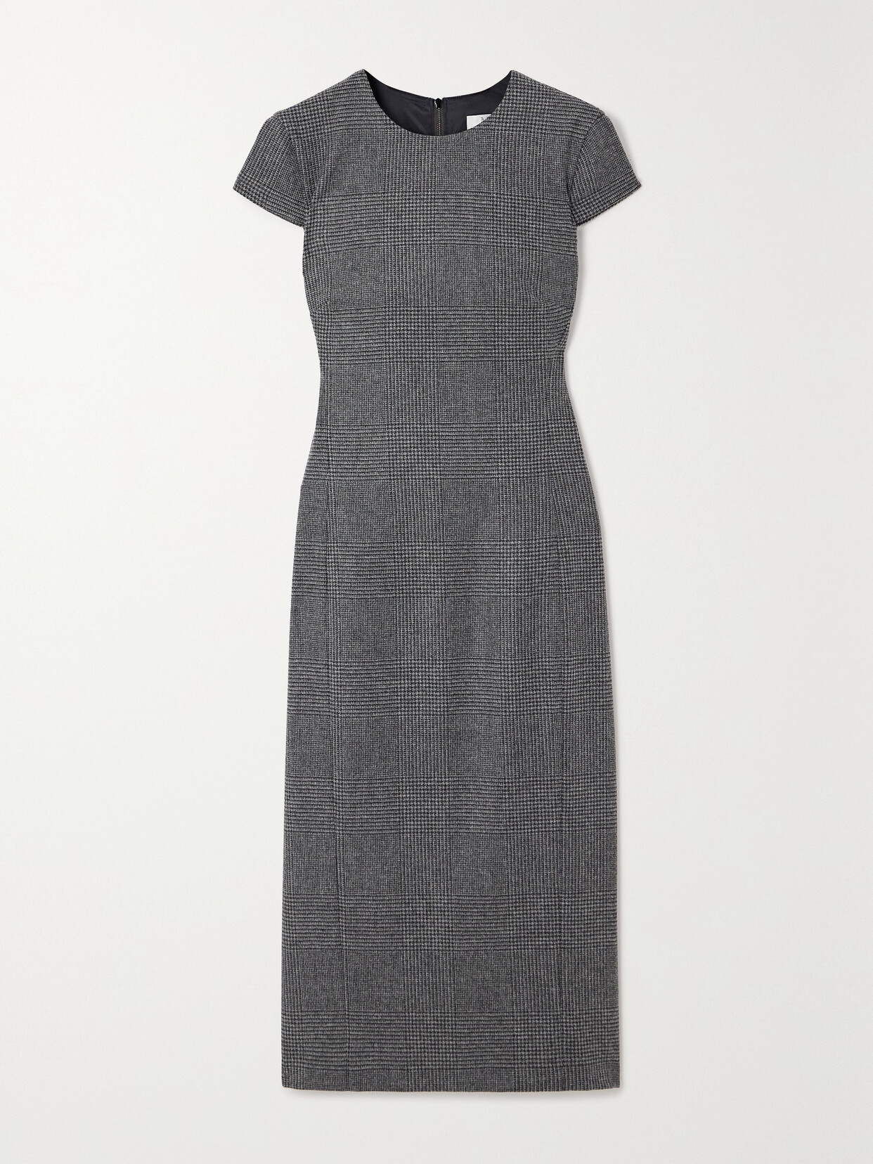 Max Mara Liegi Wool And Cashmere-blend Midi Dress In Gray