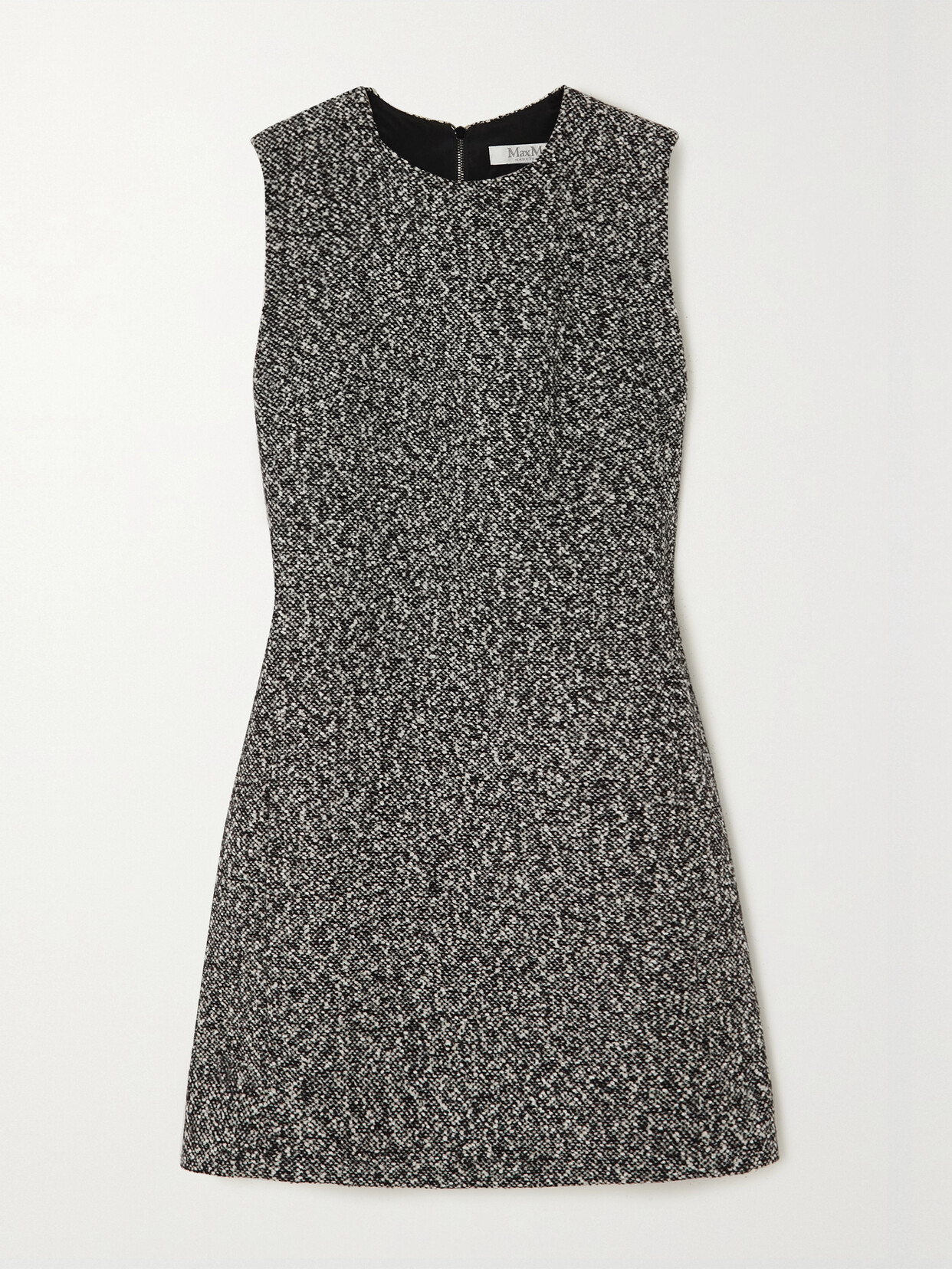 Max Mara - Moscova Wool-blend Bouclé-tweed Mini Dress - Black