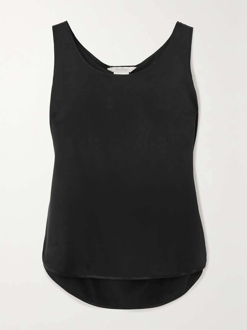 Max Mara Leisure Pan Stretch-silk Satin Tank - UK 18