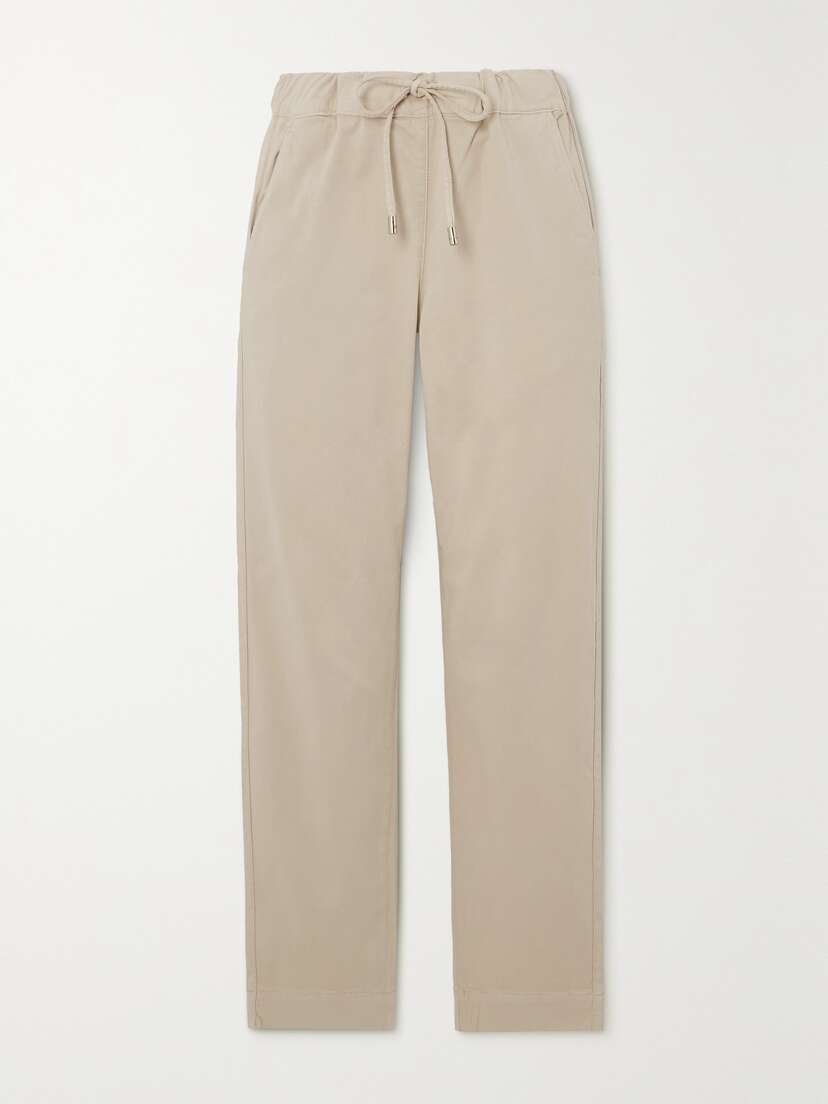 Max Mara Leisure Terreno Cropped Cotton-blend Straight-leg Pants