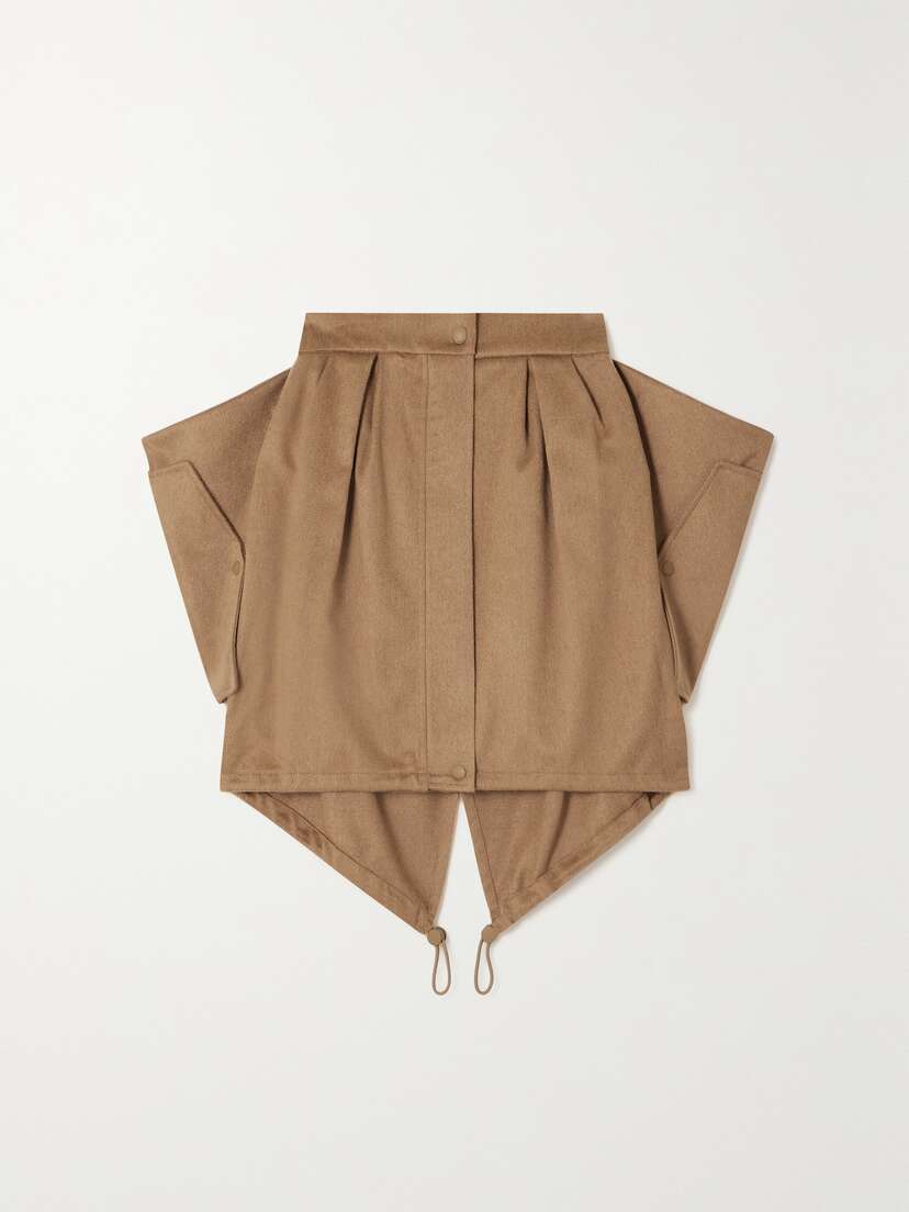 Max Mara — Ritmo pleated wool mini skirt