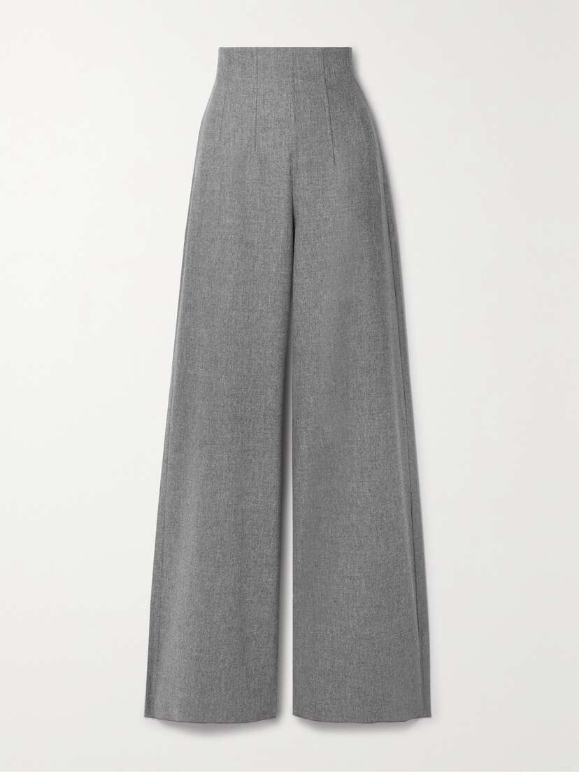Max Mara Venas Wool-blend Wide-leg Pants