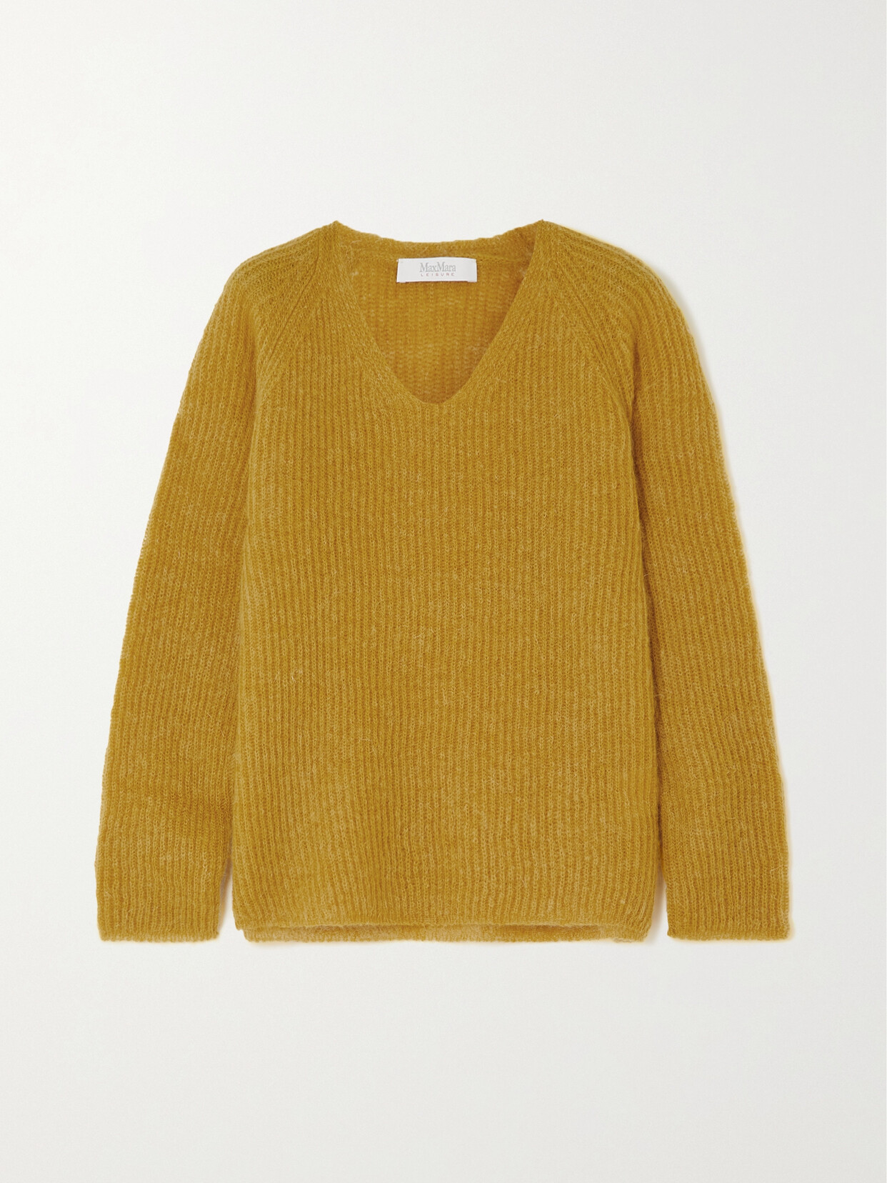 Max Mara - Leisure Ribbed-knit Sweater - Yellow