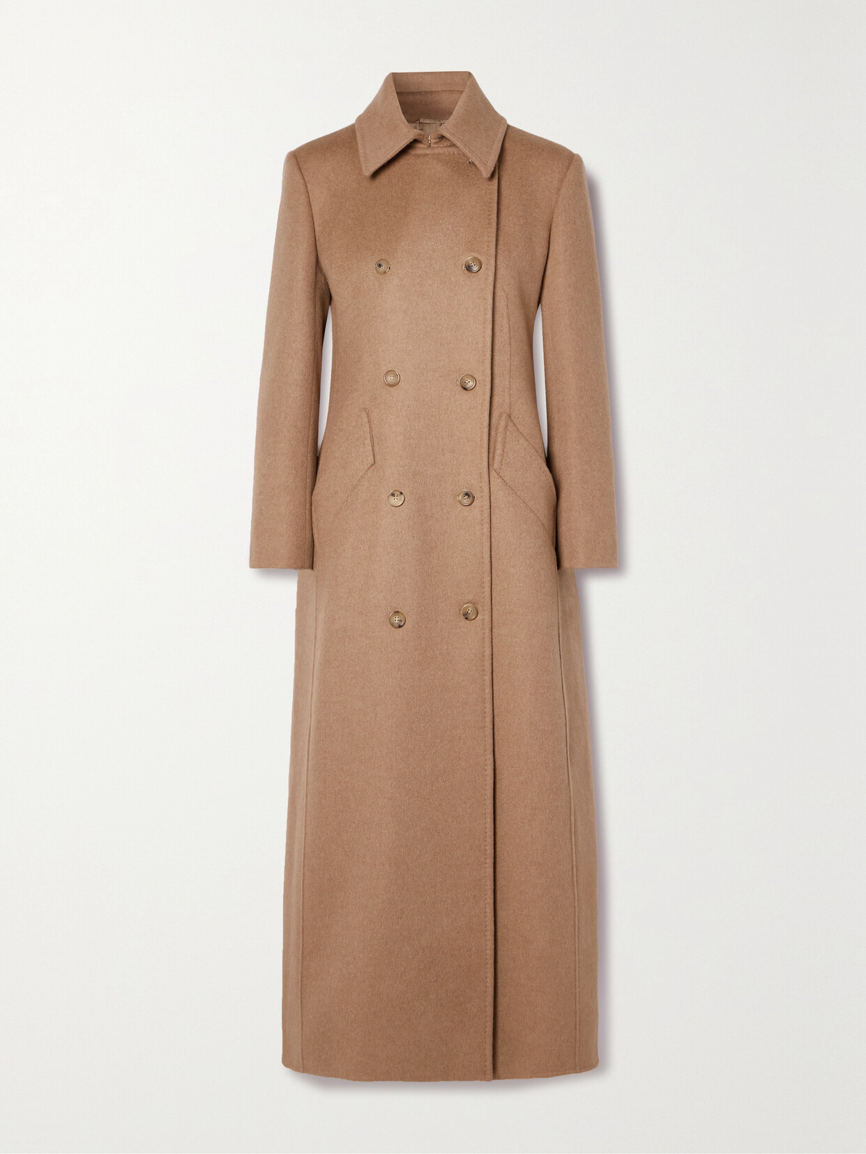 Max Mara Formica Double-breasted Camel Hair Coat In Brown