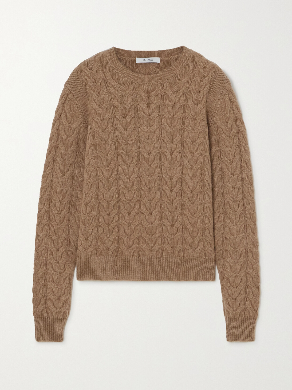 Max Mara - Odessa Cable-knit Cashmere Sweater - Brown