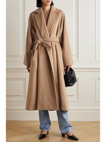 Max Mara Olea belted camel hair coat