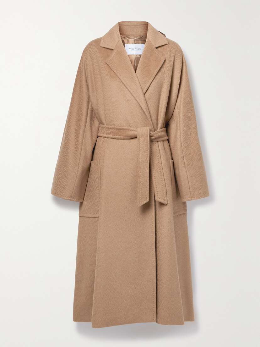 Max Mara Olea Belted Camel Hair Coat