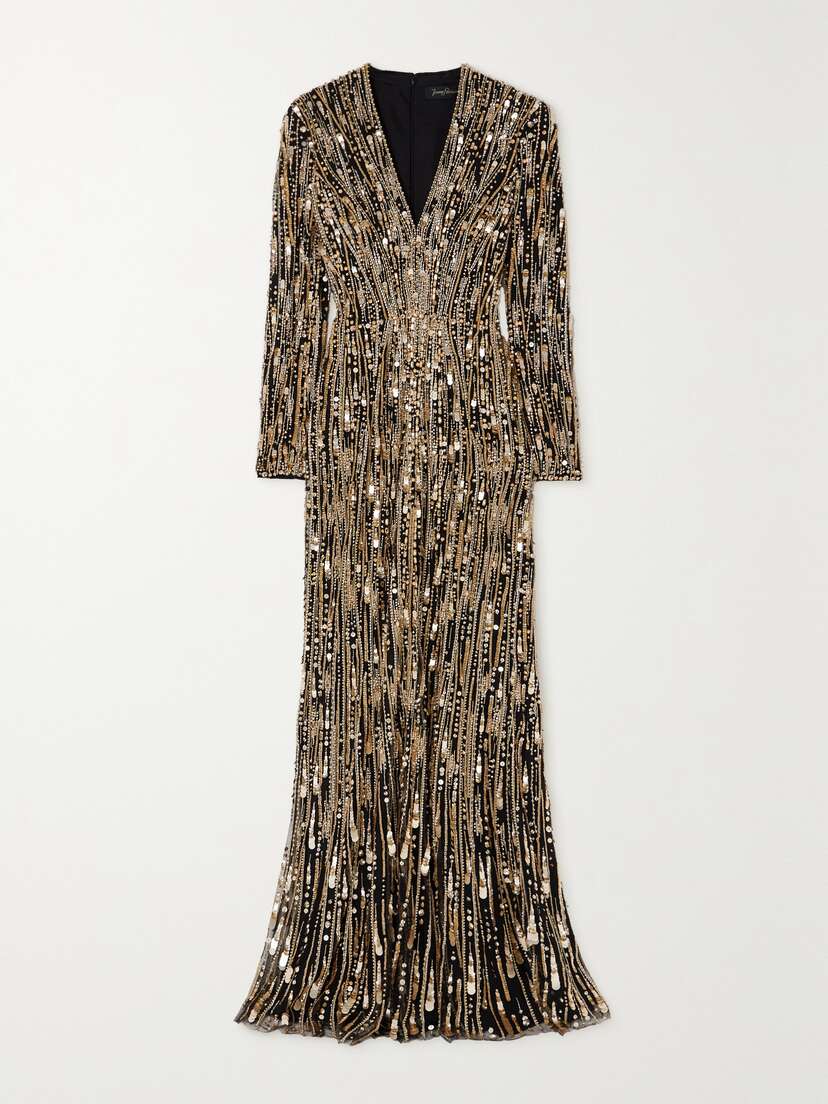 Jenny Packham Vivien Embellished Tulle Gown