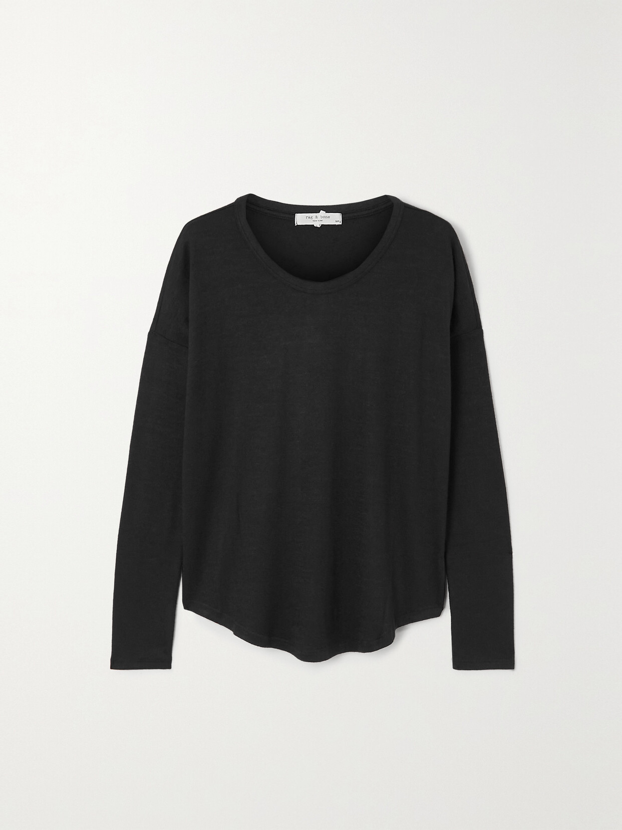 Rag & Bone Hudson Stretch-jersey Top - Black