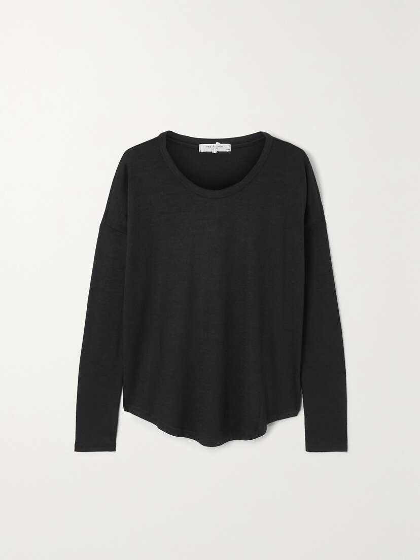 rag & bone Hudson Stretch-jersey Top