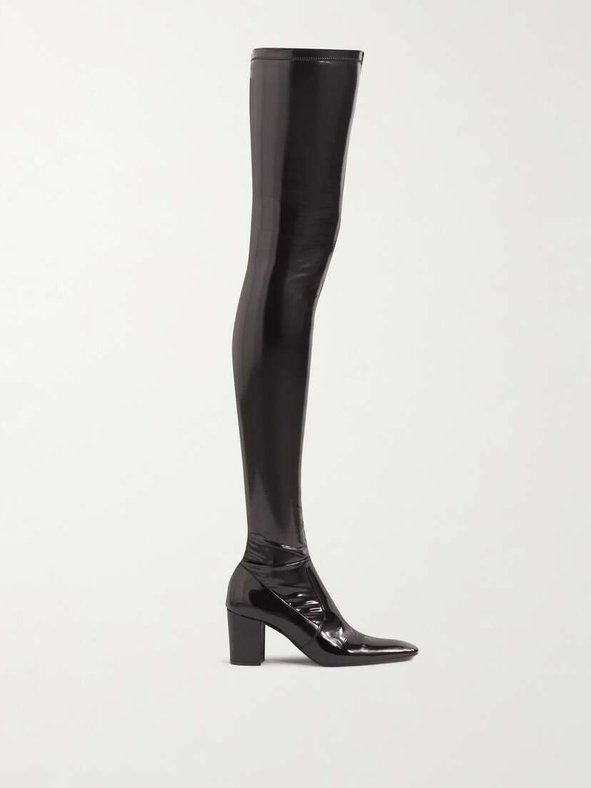Saint Laurent Betty Latex Over-the-knee Boots - EU 42