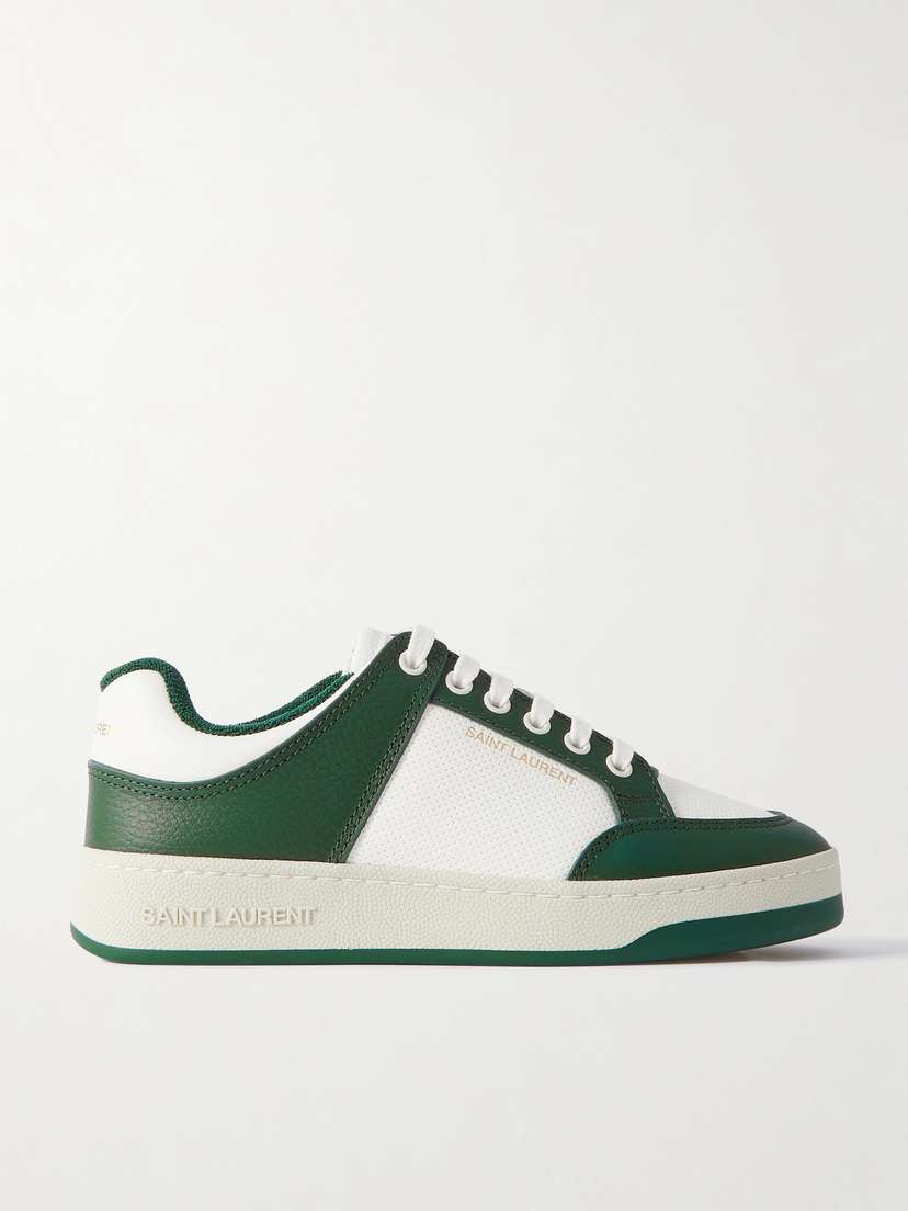 Saint Laurent Sl61 Logo-print Leather Sneakers