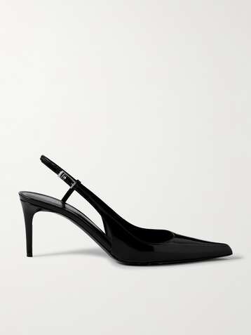 Saint Laurent - Opyum Patent-leather and PVC Pumps - Black - IT40 - Net A Porter