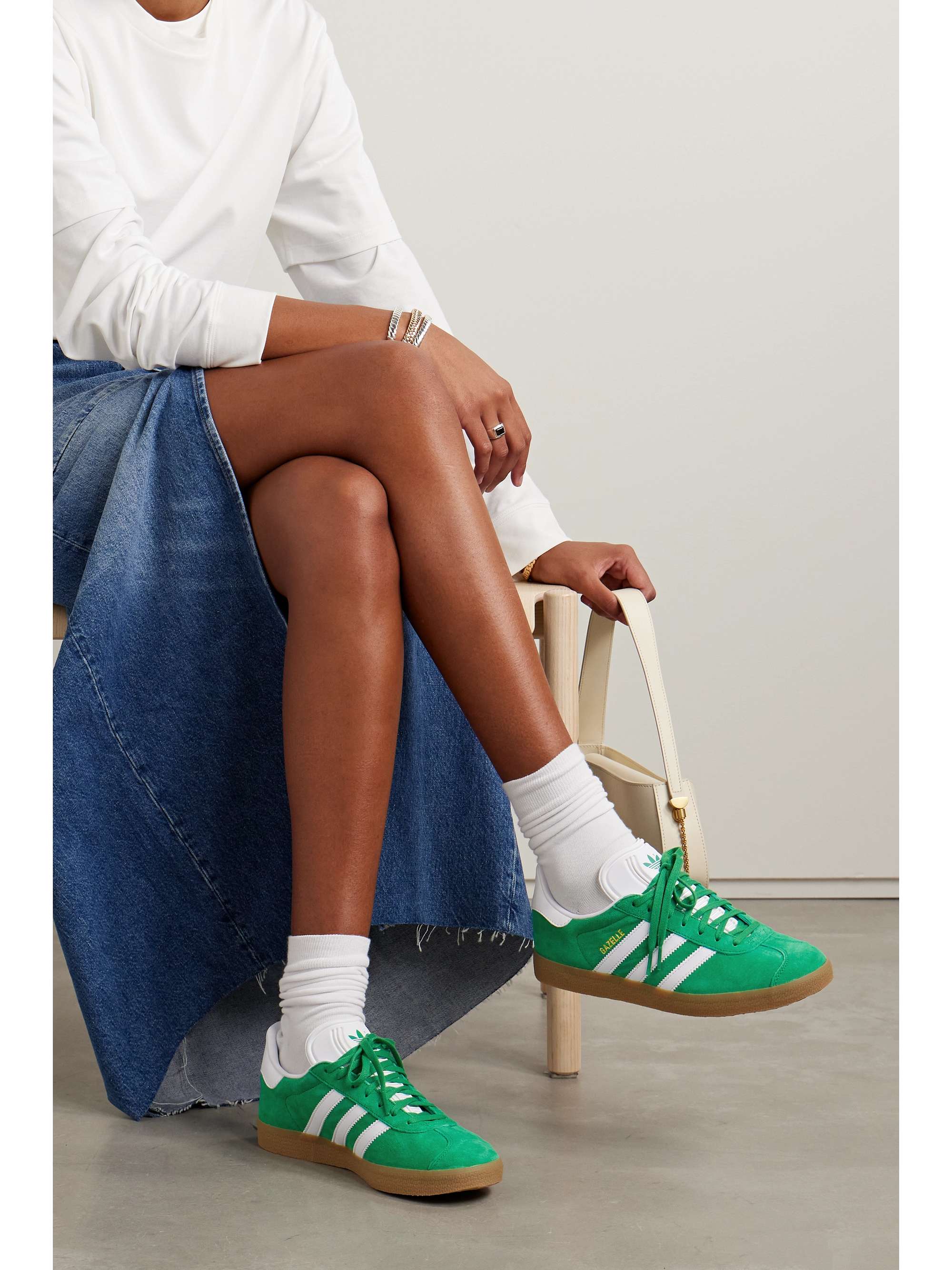 ADIDAS Gazelle suede sneakers NET-A-PORTER