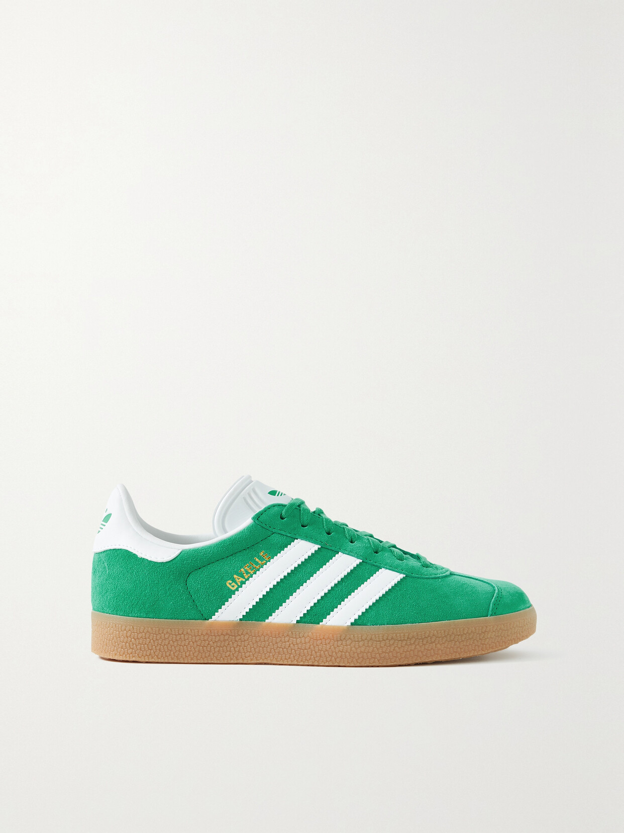 adidas Originals - Gazelle Leather-trimmed Suede Sneakers - Green