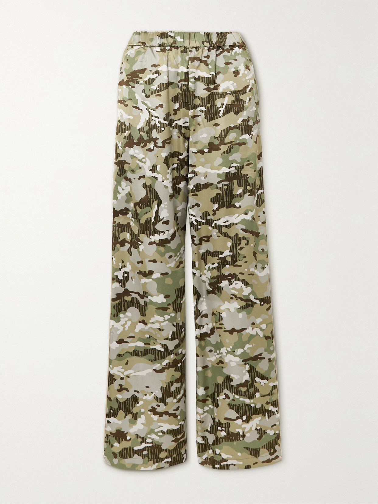 AMIRI - Camouflage-print Satin Pants - Green