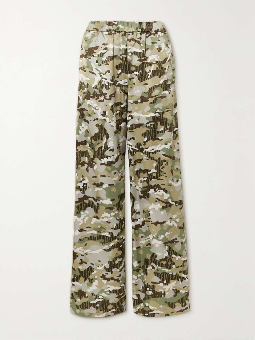 AMIRI Camouflage-print Satin Pants - x large